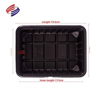 Barquettes alimentaires en PP DC-P0016 – Vente en gros – Petites boîtes repas noires jetables Zhangzhou personnalisables pour supermarchés et produits frais