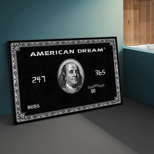 Quadri su Tela Ispirati al Sogno Americano, Stampe Motivazionali da Parete - Product Image 1