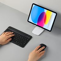 Keyboard Mini 7 Inci Nirkabel untuk Tablet, Keyboard Multibahasa untuk Ponsel, Keyboard iPad, Hadiah Promosi