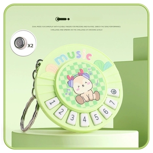 Wholesale Cartoon Mini <b>Keyring</b> Portable 7‑tone Playable Electronic Keyboard Toy For Children Backpack Hanging <b>Charm</b> Gift - Product Image 3