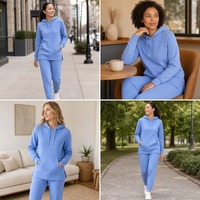 Hoodie Wanita Kasual Longgar Polos dengan Desain Belahan Bawah, Bordir dan Sablon Logo Personal