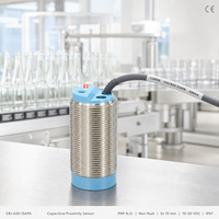 Capteur de Proximité Capacitif CRJ-A30-15APA M30 DC 3 Fils 15mm PNP NO Non Encastré CR30-15DP pour Eau, Plastique, Bois, Poudre, Pierre, Métal