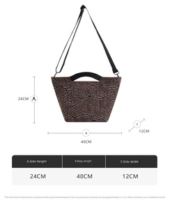 Bolso Tote Valley Vine Jacquard <span class=keywords><strong>Flyknit</strong></span> de Poliéster, Bolso Bandolera con Correa Desmontable, Ligero, Resistente a las Arrugas, para Uso Diario - Product Image 3
