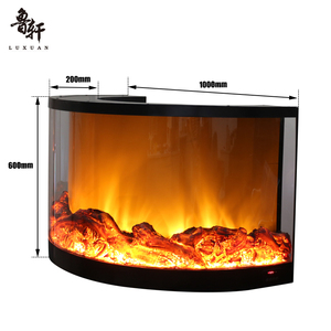 Haut de gamme grande cheminée électrique à flamme Led ronde intérieure sept couleurs en option cheminée à minuterie électronique décorative - Product Image 3