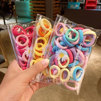 Élastiques à cheveux en nylon de couleur bonbon, sans couture, 2,5 cm, accessoires pour cheveux, ensemble d'élastiques pour cheveux pour bébés filles, enfants