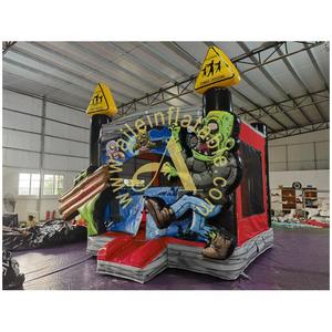 Cartone animato personalizzato gioco di bambini Zombie che rimbalza castelli di Halloween per bambini festa di salto gonfiabile per adulti Bounce Bounce House - Product Image 1