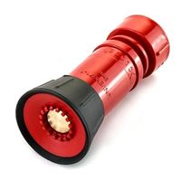 Buse d'incendie en plastique et laiton, buse de pulvérisation pour tuyau d'incendie, robuste, 2 pouces, NPSH, aluminium