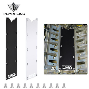 Cubierta del Colector de Admisión Poyracing Negra Plateada para Motores Lsx Ls1 Gen 3 con Pernos - Product Image 1