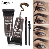 Mascara pour sourcils imperméable à l'eau à étiquette privée, longue tenue 24 heures, séchage rapide, volume naturel, cosmétiques pour sourcils