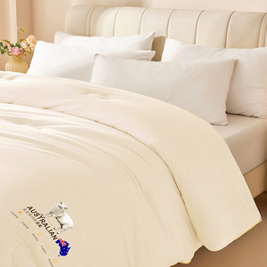 Invierno suave transpirable cálido ecológico Jacquard gasa algodón terciopelo reactivo sólido edredón - Product Image 5