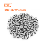 Insertos de Rosca Helicoidal de Alambre Metálico en Espiral, Rosca Métrica, Acabado Plateado, Rosca Derecha, M6-M14 X 1.25 X 2D de Longitud