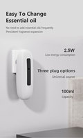 Diffuseur de parfum mural commercial DANQ, contrôle sans fil par bouton, 100 ml, 200 m³, pour SPA, toilettes, hôtel, logo personnalisé, fournisseur OEM ODM