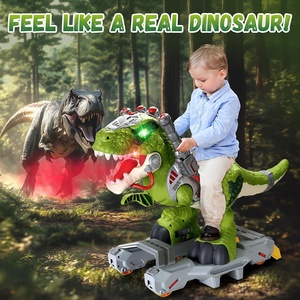 Electric Animal Spraying <b>Smoke</b> Dinosaur Roaring Sound Kids Big Size Sliding Ride on Dinosaur Scooter With Music and Light - Product Image 5