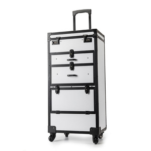 Boîte à outils de <span class=keywords><strong>coiffeur</strong></span> TikTok, <span class=keywords><strong>valise</strong></span> surdimensionnée de beauté, grande mallette de travail de styliste, boîte à double mot de passe privée - Product Image 1