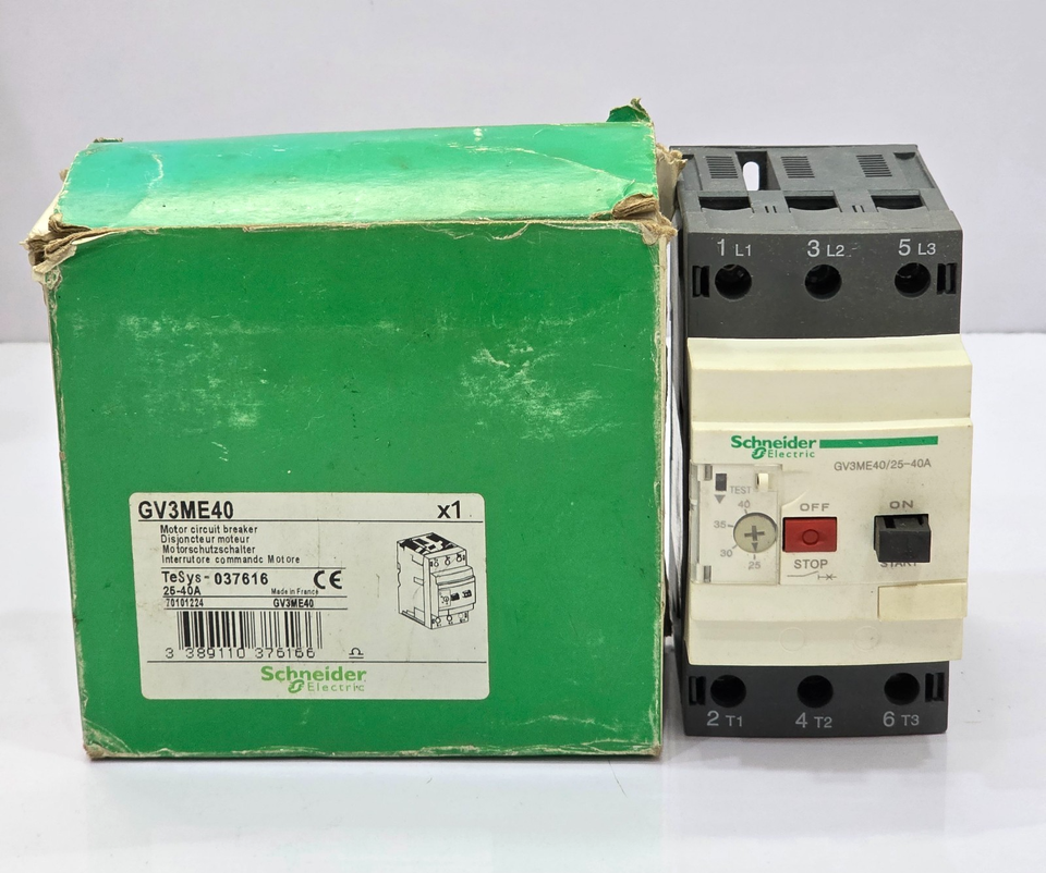 Relay Circuts Gv3me40 Motor Circuit Breaker 25-40a Complete Set of Industrial Plc ...