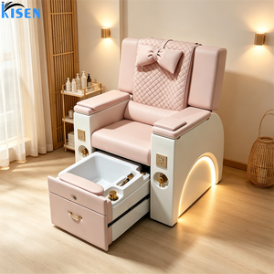 เก้าอี้นวดเท้าไฟฟ้าปรับระดับได้ รุ่น KISEN Modern Beauty Luxury สำหรับร้านเสริมสวย  ไม่มีท่อระบายน้ำ  พร้อมอ่างน้ำวนในตัว - Product Image 3
