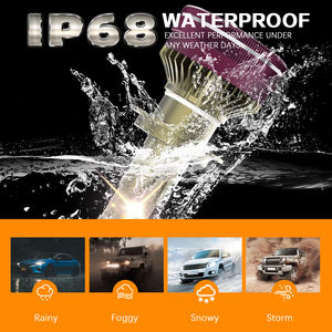 K13 H4 H7 H11 9005 24 В светодиодные фары лампы Желтый Янтарный 3000K белый 6000K двойной цвет 130 Вт 13000 лм белый и желтый светодиодные фары - Product Image 3