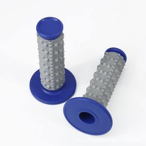 Empuñadura de Silicona Bicolor de Partículas Grandes para Sistemas de Carrocería de Motocicletas Todoterreno, Manillar Antideslizante de Goma para ATV de Alta Competición - Product Image 3