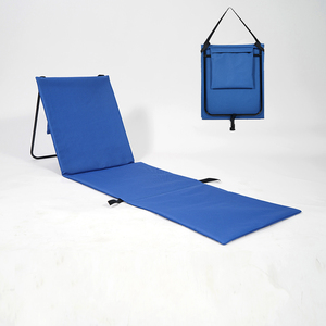Hitree imperméable extérieur portable sans sable chaise longue inclinable pliable tapis de plage pliant avec oreiller - Product Image 1