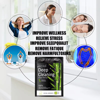 Patchs Détoxifiants Naturels aux Herbes, Romarin, Bambou et Poudre de Gingembre pour le Sommeil et le Soulagement du Stress