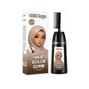 Tinta per <span class=keywords><strong>Capelli</strong></span> e Barba alle Erbe Nutriente Grigio Scuro, Protegge il Cuoio Capelluto Durante la <span class=keywords><strong>Colorazione</strong></span> - Product Image 1