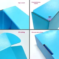 Emballages colorés en carton ondulé YW pour chaussettes et fourrures, avec poignée, logo personnalisable, tailles sur mesure, recyclables, offre spéciale