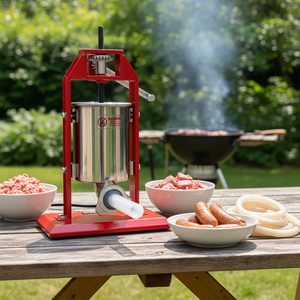 Machine à farcir les saucisses BRNC 3L, machine manuelle pour faire des saucisses <span class=keywords><strong>maison</strong></span>, <span class=keywords><strong>chorizo</strong></span>, etc. - Product Image 1