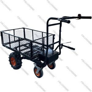 Chariots de jardin robustes à batterie avec côtés en maille d'acier amovibles <span class=keywords><strong>Chariot</strong></span> de jardin en acier à plat électrique - Product Image 6