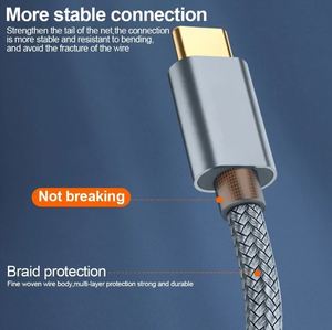 <span class=keywords><strong>C</strong></span>âble d'imprimante <span class=keywords><strong>USB</strong></span> <span class=keywords><strong>C</strong></span> vers <span class=keywords><strong>USB</strong></span> <span class=keywords><strong>B</strong></span> 2.0 Imprimante tressée Scanner Ordinateur portable Haute vitesse pour Epson HP Brother Huawei Xiaomi 0.5m-3m - Product Image 4