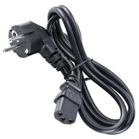 1,5 M 1,8 M Negro Cable de alimentación de la UE de alta calidad con cobre para computadora portátil Cable de alimentación de computadora de escritorio C13 C7 C5