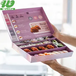Лидер продаж, одноразовая Водонепроницаемая квадратная пластиковая коробка для суши для еды и суши, упаковка из бумажных коробок