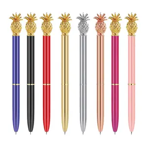 New Design School Office Pineapple 12 Colors Advertising Metal Ball point Pen