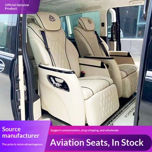 Sièges de voiture et fauteuils inclinables personnalisés en gros pour usine, sièges de voiture VIP en cuir véritable pour fourgonnettes - Product Image 4
