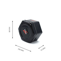 Boîte à montre hexagonale personnalisée en fer blanc brillant 100x88x55 mm, emballage cadeau vide, impression offset, vente en gros, OEM