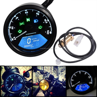 Panel Speedometer Motor Motorefit, Dial Odometer LED Night Vision, Indikator Digital Speedo, Tachometer, Pengukur Bahan Bakar Speedo