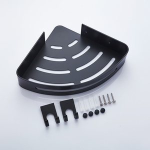 رف حائط عالي الجودة من الألومنيوم للمطبخ والحمام، يثبت بدون حفر، حامل تخزين للحمام - Product Image 4