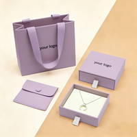 Boîtes à bijoux de luxe personnalisées avec logo, boîtes cadeaux pour colliers, boucles d'oreilles, bracelets, bagues, boîte en papier rigide à tiroir