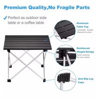 Table pliante portable moderne pour barbecue, pique-nique et camping, en aluminium, équipement de randonnée 4 saisons, mobilier d'extérieur, entrepôt