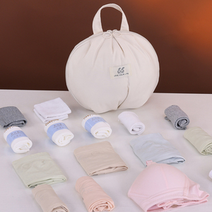 3 Zone Separation for <strong>Lingerie</strong> Socks Underwear Travel <strong>Storage</strong> Case Compact Foldable Anti Bacterial Design Organizer Pouch - Product Image 4