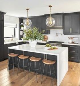 CBMMart armoire de cuisine pliante avec tiroirs à fermeture amortie armoires îlot avec sièges hottes de cuisinière - Product Image 3