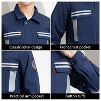 Vêtements de travail réfléchissants ignifuges antistatiques personnalisés en usine costumes veste et pantalon de vêtements de travail Fr