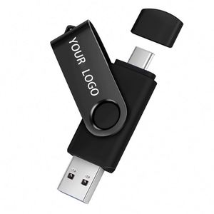 Memoria USB Giratoria de 16GB-128GB con Logotipo Impreso, USB 2.0 para Teléfonos Móviles Android - Product Image 2