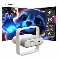 Projecteur LED intelligent Topleo NSL03 H727, Android 14, prise en charge native 1080P, OEM ODM, projecteur de cinéma maison portable