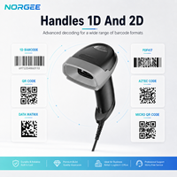 Escáner de Código de Barras Portátil NORGEE 1D/2D/QR, Escaneo Automático, Uso en Supermercados, en Stock