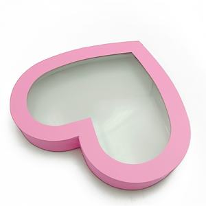 Caja de Regalo Grande en Forma de Corazón Rosa con Tapa, para Despedida de Soltera, Día de la Madre, Día de San Valentín, Empaque de Papel - Product Image 5