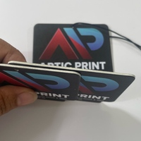 Carte en papier personnalisée de qualité supérieure avec logo imprimé, durable, pour parfum de voiture, désodorisant automobile