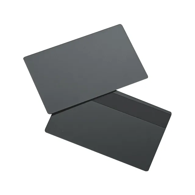 1 Pieces Blank DIY Metal Access Control Card No Chip Slot W/HiCo 1 Track Magnetic Stripe for IC Smart Intelligent Gift Card