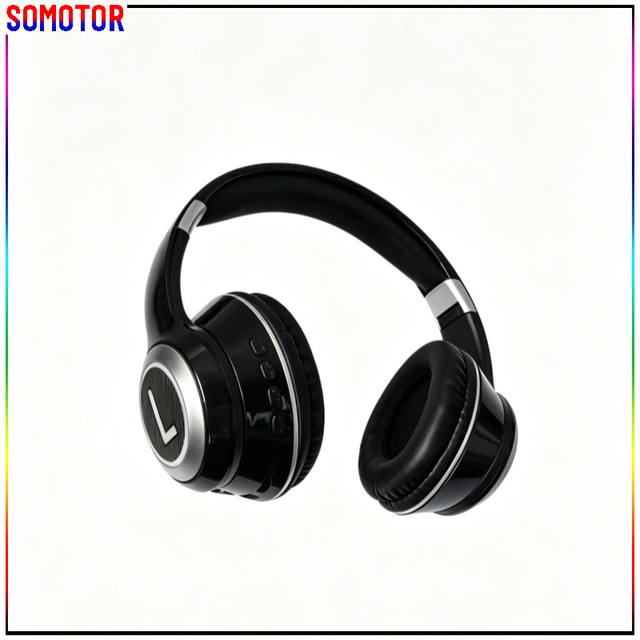 Stereo Low Bass Wireless Over-ear Bluetooth Headphones in Gradient Colors for Travel Gaming Learning