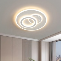 Lustre moderne en fer forgé et acrylique avec LED, design luxueux, luminaire de plafond adapté à la cuisine, au salon et à la chambre à coucher