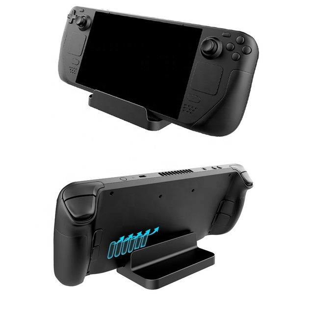 New Game Accessories Black ABS Play Stand Holder Bracket for Steam Deck / for Series / Phone / Pad Factory Wholesale